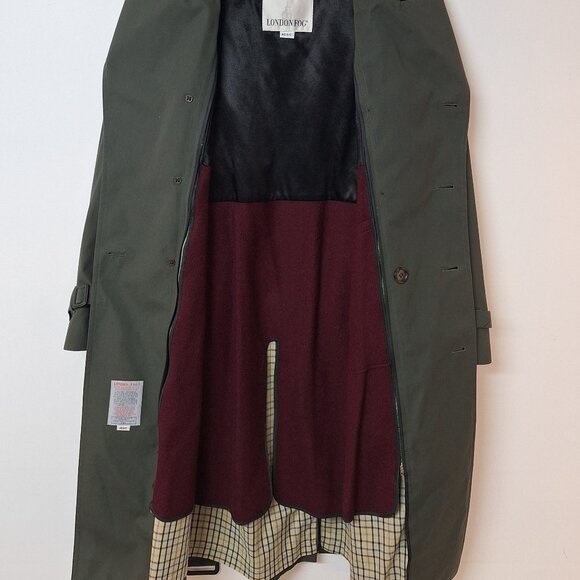 London Fog Classic Double Breasted Trench Coat - Picture 4 of 7
